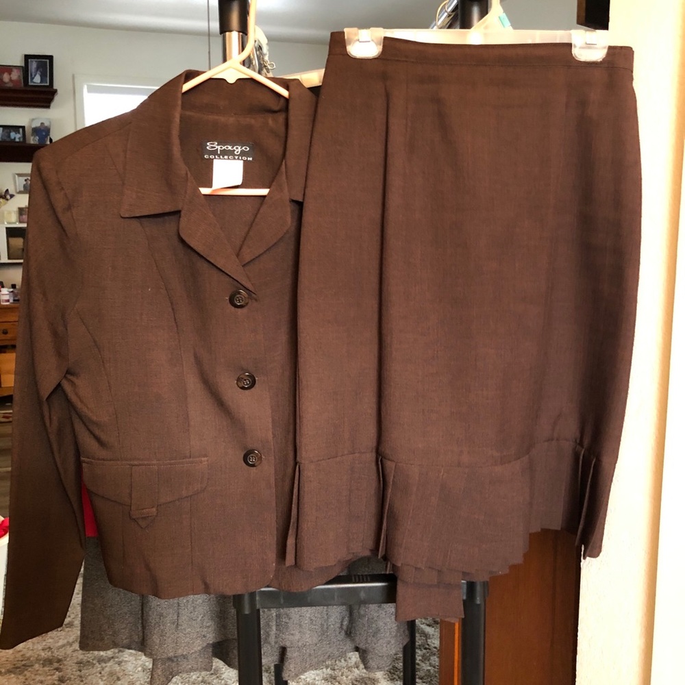 Brown suit